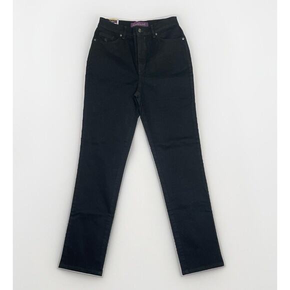 Gloria Vanderbilt Pants Women’s Size 6 Tall Amanda Black Classic High Rise - Picture 1 of 11